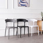 Contemporary Open Back Chair Plastic Dining Armless Side Chairs Clearhalo ' kitchen&dining_furn' 'Dining Chairs' 'Dining Tables & Seating' 'dining_chair' 'furn' 'furn_dining_chair' 'Furniture' 'furniture_dining_chair' 'Kitchen & Dining Furniture' 'kitchen' 4572226
