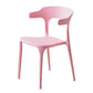 Contemporary Open Back Chair Plastic Dining Armless Side Chairs Clearhalo ' kitchen&dining_furn' 'Dining Chairs' 'Dining Tables & Seating' 'dining_chair' 'furn' 'furn_dining_chair' 'Furniture' 'furniture_dining_chair' 'Kitchen & Dining Furniture' 'kitchen' 4572230