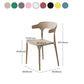 Contemporary Open Back Chair Plastic Dining Armless Side Chairs Clearhalo ' kitchen&dining_furn' 'Dining Chairs' 'Dining Tables & Seating' 'dining_chair' 'furn' 'furn_dining_chair' 'Furniture' 'furniture_dining_chair' 'Kitchen & Dining Furniture' 'kitchen' 4572259