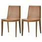 Modern Leather Armless Dining Chair Metal Dining Chairs for Restaurant Use Brown 2 Piece Set Clearhalo ' kitchen&dining_furn' 'Dining Chairs' 'Dining Tables & Seating' 'dining_chair' 'furn' 'furn_dining_chair' 'Furniture' 'furniture_dining_chair' 'Kitchen & Dining Furniture' 'kitchen' 4572268