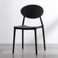 Contemporary Open Back Chair Dining Armless Side Chair with Plastic Legs Black 1 Piece Clearhalo ' kitchen&dining_furn' 'Dining Chairs' 'Dining Tables & Seating' 'dining_chair' 'furn' 'furn_dining_chair' 'Furniture' 'furniture_dining_chair' 'Kitchen & Dining Furniture' 'kitchen' 4572285