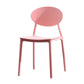 Contemporary Open Back Chair Dining Armless Side Chair with Plastic Legs Clearhalo ' kitchen&dining_furn' 'Dining Chairs' 'Dining Tables & Seating' 'dining_chair' 'furn' 'furn_dining_chair' 'Furniture' 'furniture_dining_chair' 'Kitchen & Dining Furniture' 'kitchen' 4572292