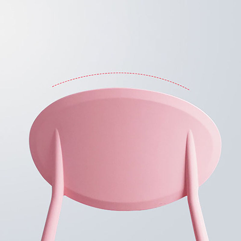 Contemporary Open Back Chair Dining Armless Side Chair with Plastic Legs Clearhalo ' kitchen&dining_furn' 'Dining Chairs' 'Dining Tables & Seating' 'dining_chair' 'furn' 'furn_dining_chair' 'Furniture' 'furniture_dining_chair' 'Kitchen & Dining Furniture' 'kitchen' 4572296