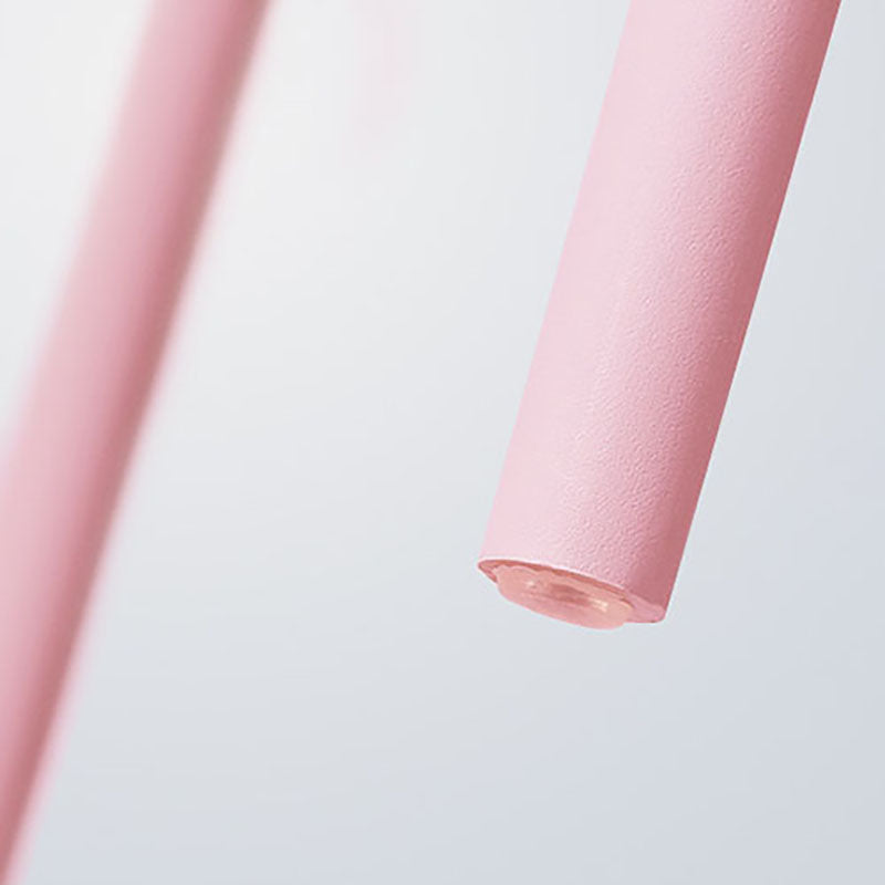 Contemporary Open Back Chair Dining Armless Side Chair with Plastic Legs Clearhalo ' kitchen&dining_furn' 'Dining Chairs' 'Dining Tables & Seating' 'dining_chair' 'furn' 'furn_dining_chair' 'Furniture' 'furniture_dining_chair' 'Kitchen & Dining Furniture' 'kitchen' 4572299