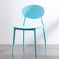 Contemporary Open Back Chair Dining Armless Side Chair with Plastic Legs Light Blue 1 Piece Clearhalo ' kitchen&dining_furn' 'Dining Chairs' 'Dining Tables & Seating' 'dining_chair' 'furn' 'furn_dining_chair' 'Furniture' 'furniture_dining_chair' 'Kitchen & Dining Furniture' 'kitchen' 4572312