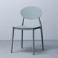 Contemporary Open Back Chair Dining Armless Side Chair with Plastic Legs Grey 1 Piece Clearhalo ' kitchen&dining_furn' 'Dining Chairs' 'Dining Tables & Seating' 'dining_chair' 'furn' 'furn_dining_chair' 'Furniture' 'furniture_dining_chair' 'Kitchen & Dining Furniture' 'kitchen' 4572315