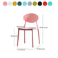 Contemporary Open Back Chair Dining Armless Side Chair with Plastic Legs Clearhalo ' kitchen&dining_furn' 'Dining Chairs' 'Dining Tables & Seating' 'dining_chair' 'furn' 'furn_dining_chair' 'Furniture' 'furniture_dining_chair' 'Kitchen & Dining Furniture' 'kitchen' 4572324