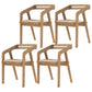 Contemporary Chair Dining Arm Side Chair with Wooden Legs for Kitchen Natural 4 Piece Set Clearhalo ' kitchen&dining_furn' 'Dining Chairs' 'Dining Tables & Seating' 'dining_chair' 'furn' 'furn_dining_chair' 'Furniture' 'furniture_dining_chair' 'Kitchen & Dining Furniture' 'kitchen' 4572330