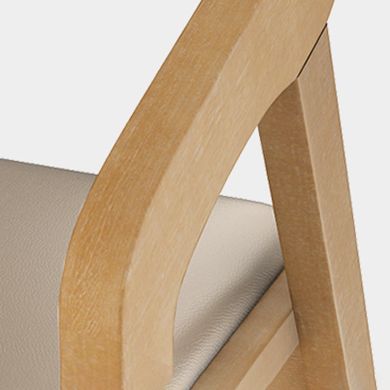 Contemporary Chair Dining Arm Side Chair with Wooden Legs for Kitchen Clearhalo ' kitchen&dining_furn' 'Dining Chairs' 'Dining Tables & Seating' 'dining_chair' 'furn' 'furn_dining_chair' 'Furniture' 'furniture_dining_chair' 'Kitchen & Dining Furniture' 'kitchen' 4572336