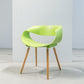 Modern Beech Open Back Arm Chair Matte Finish Plastic Dining Chair Green 1 Piece Clearhalo ' kitchen&dining_furn' 'Dining Chairs' 'Dining Tables & Seating' 'dining_chair' 'furn' 'furn_dining_chair' 'Furniture' 'furniture_dining_chair' 'Kitchen & Dining Furniture' 'kitchen' 4572394