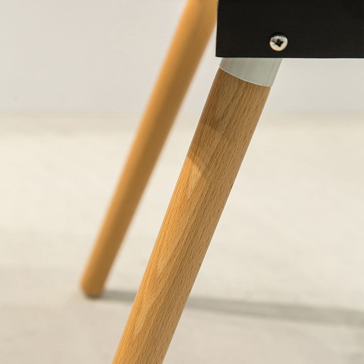 Modern Beech Open Back Arm Chair Matte Finish Plastic Dining Chair Clearhalo ' kitchen&dining_furn' 'Dining Chairs' 'Dining Tables & Seating' 'dining_chair' 'furn' 'furn_dining_chair' 'Furniture' 'furniture_dining_chair' 'Kitchen & Dining Furniture' 'kitchen' 4572400