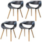 Modern Beech Open Back Arm Chair Matte Finish Plastic Dining Chair Black 4 Piece Set Clearhalo ' kitchen&dining_furn' 'Dining Chairs' 'Dining Tables & Seating' 'dining_chair' 'furn' 'furn_dining_chair' 'Furniture' 'furniture_dining_chair' 'Kitchen & Dining Furniture' 'kitchen' 4572403