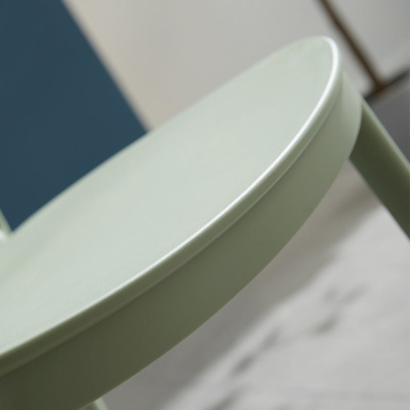 Plastic Scandinavian Dining Room Chair Kitchen Open Back Side Chair Clearhalo ' kitchen&dining_furn' 'Dining Chairs' 'Dining Tables & Seating' 'dining_chair' 'furn' 'furn_dining_chair' 'Furniture' 'furniture_dining_chair' 'Kitchen & Dining Furniture' 'kitchen' 4572423