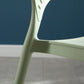 Plastic Scandinavian Dining Room Chair Kitchen Open Back Side Chair Clearhalo ' kitchen&dining_furn' 'Dining Chairs' 'Dining Tables & Seating' 'dining_chair' 'furn' 'furn_dining_chair' 'Furniture' 'furniture_dining_chair' 'Kitchen & Dining Furniture' 'kitchen' 4572424