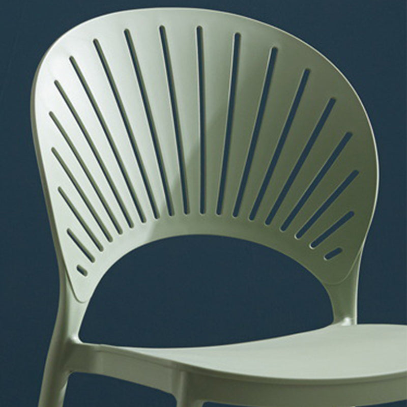 Plastic Scandinavian Dining Room Chair Kitchen Open Back Side Chair Clearhalo ' kitchen&dining_furn' 'Dining Chairs' 'Dining Tables & Seating' 'dining_chair' 'furn' 'furn_dining_chair' 'Furniture' 'furniture_dining_chair' 'Kitchen & Dining Furniture' 'kitchen' 4572426