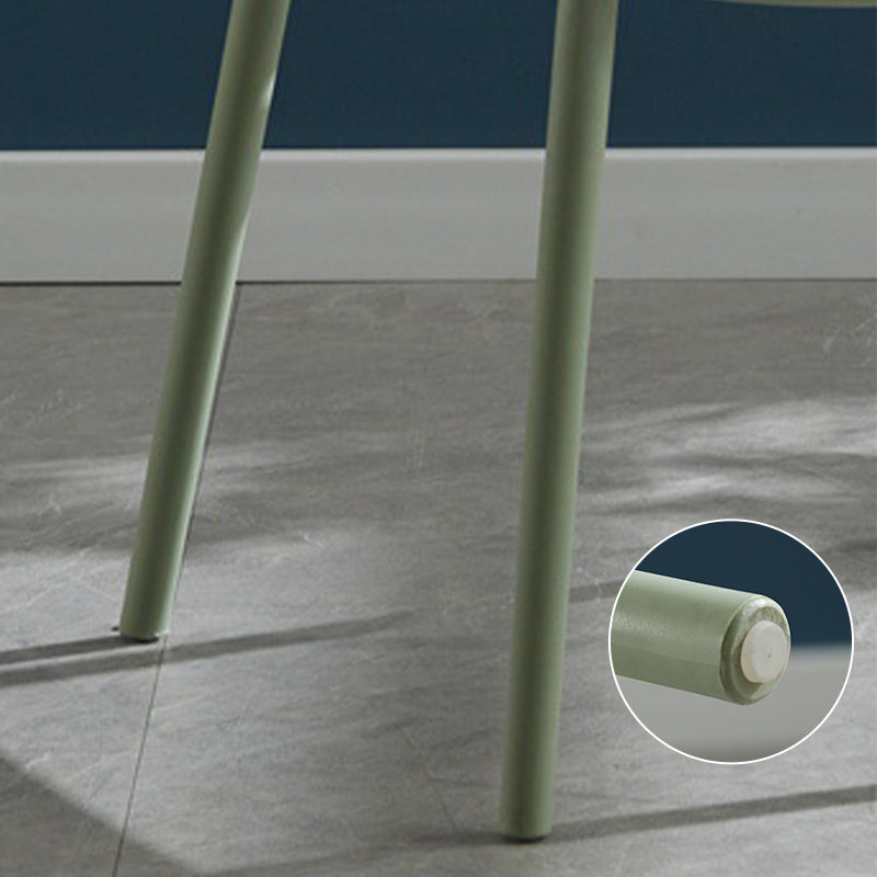 Plastic Scandinavian Dining Room Chair Kitchen Open Back Side Chair Clearhalo ' kitchen&dining_furn' 'Dining Chairs' 'Dining Tables & Seating' 'dining_chair' 'furn' 'furn_dining_chair' 'Furniture' 'furniture_dining_chair' 'Kitchen & Dining Furniture' 'kitchen' 4572428