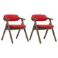 Modern Leather Folding Side Chair Matte Finish Open Back Dining Chair Red 2 Piece Set Gray Clearhalo ' kitchen&dining_furn' 'Dining Chairs' 'Dining Tables & Seating' 'dining_chair' 'furn' 'furn_dining_chair' 'Furniture' 'furniture_dining_chair' 'Kitchen & Dining Furniture' 'kitchen' 4572469