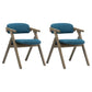Modern Leather Folding Side Chair Matte Finish Open Back Dining Chair Blue 2 Piece Set Gray Clearhalo ' kitchen&dining_furn' 'Dining Chairs' 'Dining Tables & Seating' 'dining_chair' 'furn' 'furn_dining_chair' 'Furniture' 'furniture_dining_chair' 'Kitchen & Dining Furniture' 'kitchen' 4572479