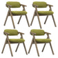 Modern Leather Folding Side Chair Matte Finish Open Back Dining Chair Green 4 Piece Set Gray Clearhalo ' kitchen&dining_furn' 'Dining Chairs' 'Dining Tables & Seating' 'dining_chair' 'furn' 'furn_dining_chair' 'Furniture' 'furniture_dining_chair' 'Kitchen & Dining Furniture' 'kitchen' 4572483
