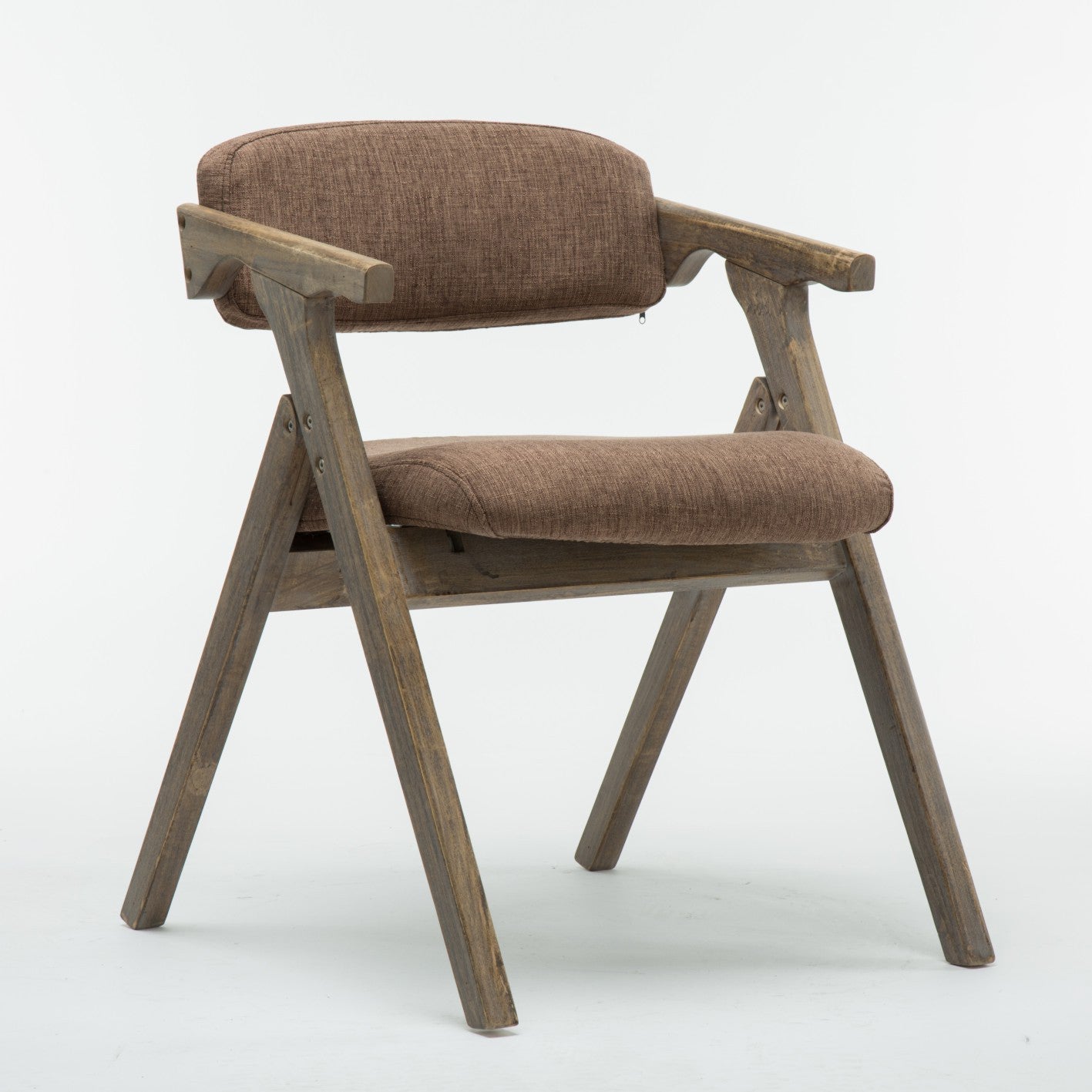 Modern Leather Folding Side Chair Matte Finish Open Back Dining Chair Khaki 1 Piece Gray Clearhalo ' kitchen&dining_furn' 'Dining Chairs' 'Dining Tables & Seating' 'dining_chair' 'furn' 'furn_dining_chair' 'Furniture' 'furniture_dining_chair' 'Kitchen & Dining Furniture' 'kitchen' 4572487