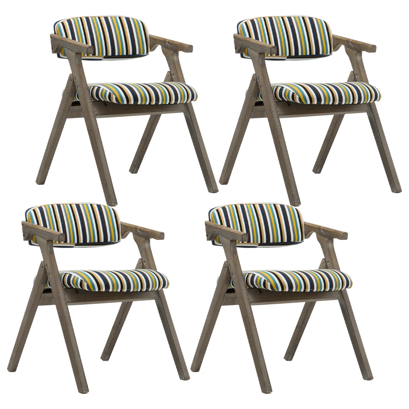 Modern Leather Folding Side Chair Matte Finish Open Back Dining Chair Black-Blue-Yellow 4 Piece Set Gray Clearhalo ' kitchen&dining_furn' 'Dining Chairs' 'Dining Tables & Seating' 'dining_chair' 'furn' 'furn_dining_chair' 'Furniture' 'furniture_dining_chair' 'Kitchen & Dining Furniture' 'kitchen' 4572492