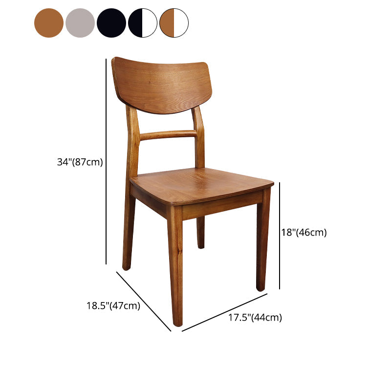 Wood Industrial Dining Room Chair Ladder Back Side Chair for Kitchen Clearhalo ' kitchen&dining_furn' 'Dining Chairs' 'Dining Tables & Seating' 'dining_chair' 'furn' 'furn_dining_chair' 'Furniture' 'furniture_dining_chair' 'Kitchen & Dining Furniture' 'kitchen' 4572548