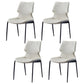 Modern Home Wingback Side Chair Matte Finish Wingback Dining Chair Light Gray Set of 4 Clearhalo ' kitchen&dining_furn' 'Dining Chairs' 'Dining Tables & Seating' 'dining_chair' 'Furniture' 'furniture_dining_chair' 'Kitchen & Dining Furniture' 'kitchen' 4572555