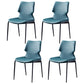 Modern Home Wingback Side Chair Matte Finish Wingback Dining Chair Blackish Green Set of 4 Clearhalo ' kitchen&dining_furn' 'Dining Chairs' 'Dining Tables & Seating' 'dining_chair' 'Furniture' 'furniture_dining_chair' 'Kitchen & Dining Furniture' 'kitchen' 4572559