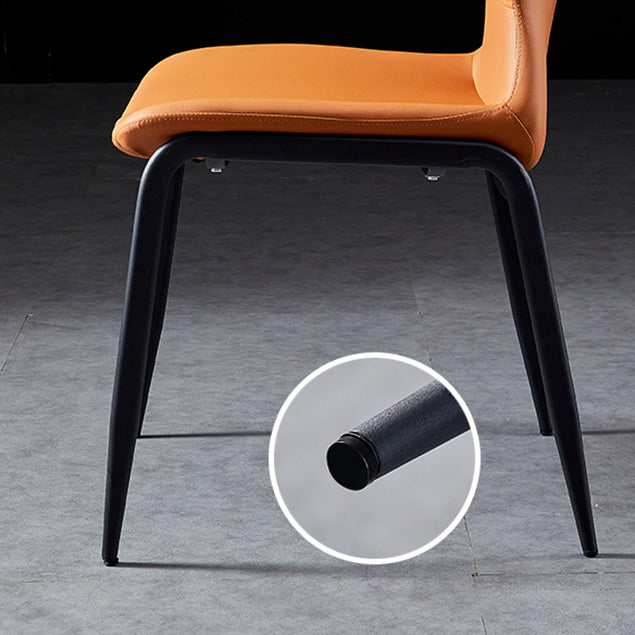 Modern Home Wingback Side Chair Matte Finish Wingback Dining Chair Clearhalo ' kitchen&dining_furn' 'Dining Chairs' 'Dining Tables & Seating' 'dining_chair' 'Furniture' 'furniture_dining_chair' 'Kitchen & Dining Furniture' 'kitchen' 4572565