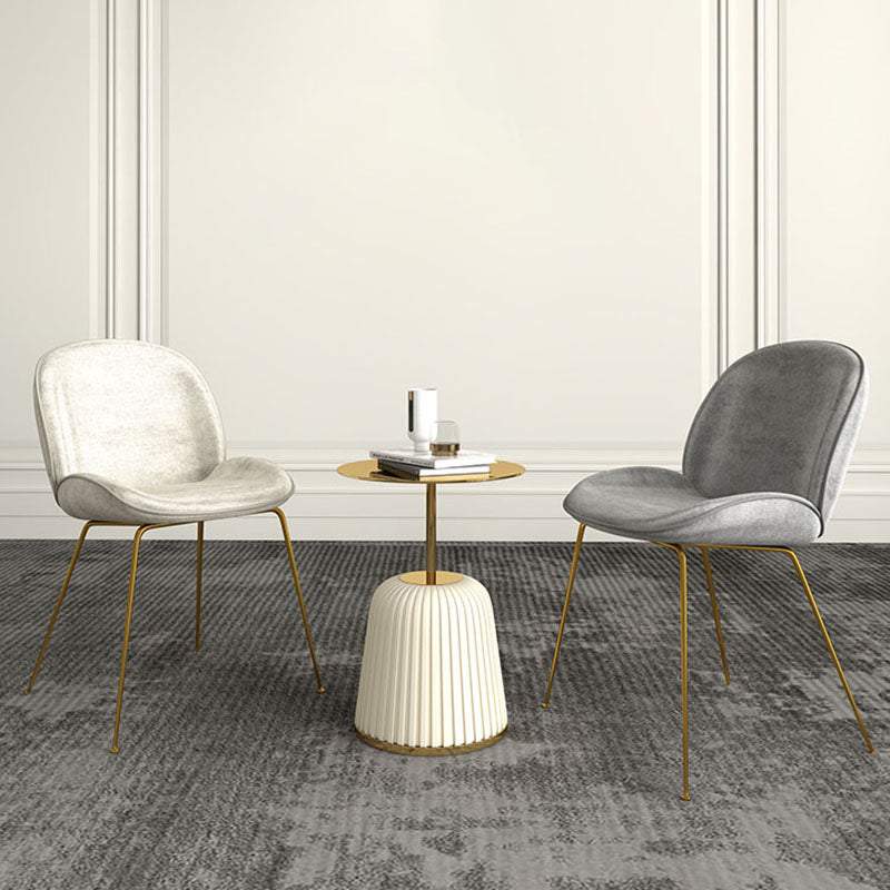 Nordic Style Fabric Dining Side Chair Armless Solid Back Chair for Home Use Clearhalo ' kitchen&dining_furn' 'Dining Chairs' 'Dining Tables & Seating' 'dining_chair' 'furn' 'furn_dining_chair' 'Furniture' 'furniture_dining_chair' 'Kitchen & Dining Furniture' 'kitchen' 4572587