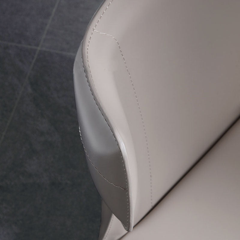 Modern Leather Dining Room Chair Armless Wingback Side Chair for Home Use Clearhalo ' kitchen&dining_furn' 'Dining Chairs' 'Dining Tables & Seating' 'dining_chair' 'furn' 'furn_dining_chair' 'Furniture' 'furniture_dining_chair' 'Kitchen & Dining Furniture' 'kitchen' 4572621