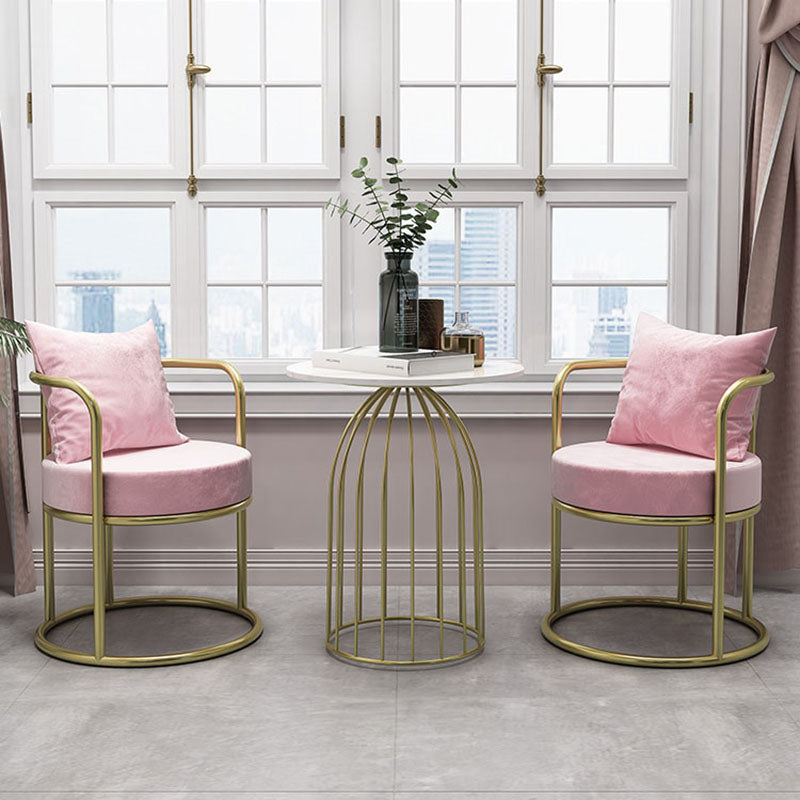 Scandinavian Style Armless Open Back Side Chair Luxury Upholstered Side Chair Clearhalo ' kitchen&dining_furn' 'Dining Chairs' 'Dining Tables & Seating' 'dining_chair' 'furn' 'furn_dining_chair' 'Furniture' 'furniture_dining_chair' 'Kitchen & Dining Furniture' 'kitchen' 4572639