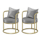 Scandinavian Style Armless Open Back Side Chair Luxury Upholstered Side Chair Grey 2 Piece Set Clearhalo ' kitchen&dining_furn' 'Dining Chairs' 'Dining Tables & Seating' 'dining_chair' 'furn' 'furn_dining_chair' 'Furniture' 'furniture_dining_chair' 'Kitchen & Dining Furniture' 'kitchen' 4572649