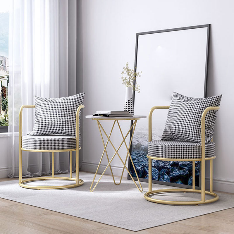 Scandinavian Style Armless Open Back Side Chair Luxury Upholstered Side Chair Clearhalo ' kitchen&dining_furn' 'Dining Chairs' 'Dining Tables & Seating' 'dining_chair' 'furn' 'furn_dining_chair' 'Furniture' 'furniture_dining_chair' 'Kitchen & Dining Furniture' 'kitchen' 4572652
