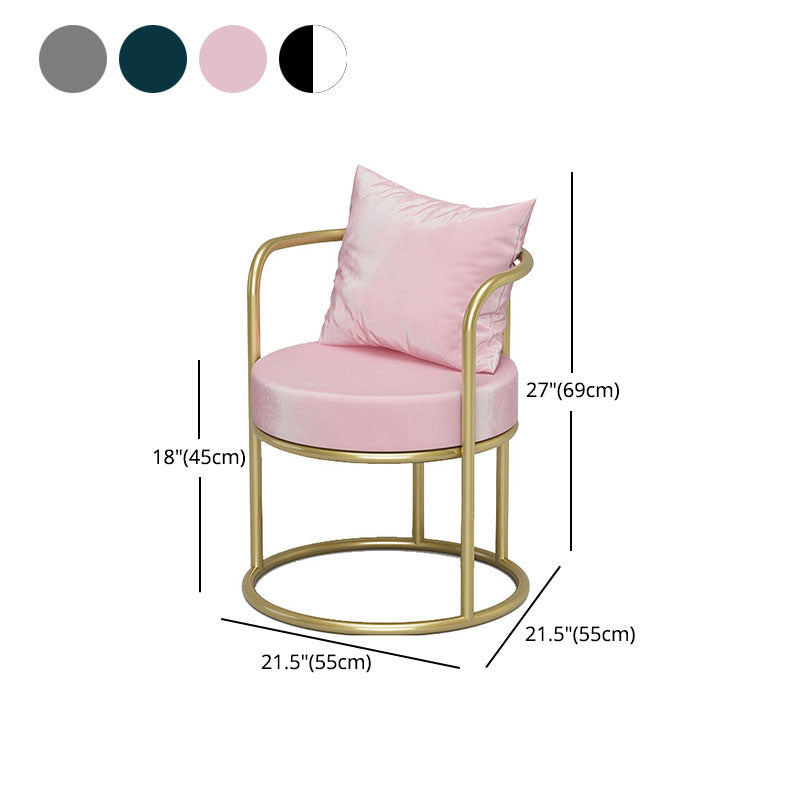 Scandinavian Style Armless Open Back Side Chair Luxury Upholstered Side Chair Clearhalo ' kitchen&dining_furn' 'Dining Chairs' 'Dining Tables & Seating' 'dining_chair' 'furn' 'furn_dining_chair' 'Furniture' 'furniture_dining_chair' 'Kitchen & Dining Furniture' 'kitchen' 4572657