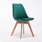 Modern Beech Solid Back Side Chair Matte Finish Plastic Dining Chair Blackish Green 1 Piece Clearhalo ' kitchen&dining_furn' 'Dining Chairs' 'Dining Tables & Seating' 'dining_chair' 'Furniture' 'furniture_dining_chair' 'Kitchen & Dining Furniture' 'kitchen' 4572662