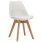 Modern Beech Solid Back Side Chair Matte Finish Plastic Dining Chair White 1 Piece Clearhalo ' kitchen&dining_furn' 'Dining Chairs' 'Dining Tables & Seating' 'dining_chair' 'Furniture' 'furniture_dining_chair' 'Kitchen & Dining Furniture' 'kitchen' 4572672