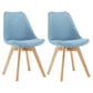 Modern Beech Solid Back Side Chair Matte Finish Plastic Dining Chair Light Blue Set of 2 Clearhalo ' kitchen&dining_furn' 'Dining Chairs' 'Dining Tables & Seating' 'dining_chair' 'Furniture' 'furniture_dining_chair' 'Kitchen & Dining Furniture' 'kitchen' 4572696