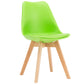 Modern Beech Solid Back Side Chair Matte Finish Plastic Dining Chair Green 1 Piece Clearhalo ' kitchen&dining_furn' 'Dining Chairs' 'Dining Tables & Seating' 'dining_chair' 'Furniture' 'furniture_dining_chair' 'Kitchen & Dining Furniture' 'kitchen' 4572698