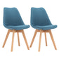 Modern Beech Solid Back Side Chair Matte Finish Plastic Dining Chair Dark Blue Set of 2 Clearhalo ' kitchen&dining_furn' 'Dining Chairs' 'Dining Tables & Seating' 'dining_chair' 'Furniture' 'furniture_dining_chair' 'Kitchen & Dining Furniture' 'kitchen' 4572702