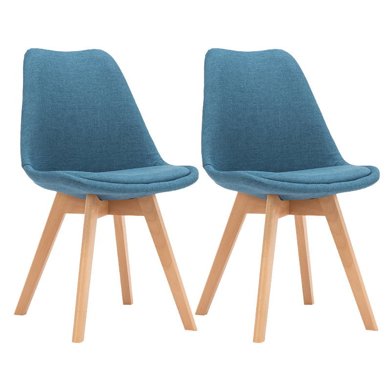 Modern Beech Solid Back Side Chair Matte Finish Plastic Dining Chair Dark Blue Set of 2 Clearhalo ' kitchen&dining_furn' 'Dining Chairs' 'Dining Tables & Seating' 'dining_chair' 'Furniture' 'furniture_dining_chair' 'Kitchen & Dining Furniture' 'kitchen' 4572702