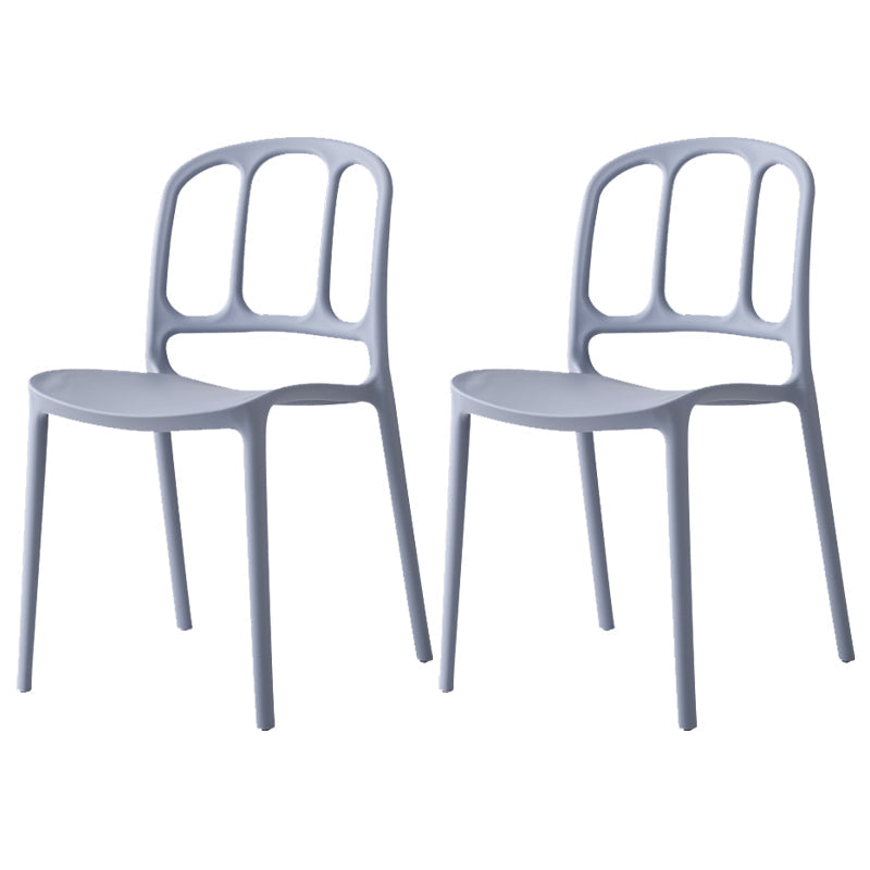 Scandinavian Plastic Dining Kitchen Room Chair Windsor Side Chair Gray Blue 2 Piece Set Clearhalo ' kitchen&dining_furn' 'Dining Chairs' 'Dining Tables & Seating' 'dining_chair' 'furn' 'furn_dining_chair' 'Furniture' 'furniture_dining_chair' 'Kitchen & Dining Furniture' 'kitchen' 4572711