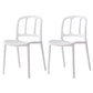 Scandinavian Plastic Dining Kitchen Room Chair Windsor Side Chair White 2 Piece Set Clearhalo ' kitchen&dining_furn' 'Dining Chairs' 'Dining Tables & Seating' 'dining_chair' 'furn' 'furn_dining_chair' 'Furniture' 'furniture_dining_chair' 'Kitchen & Dining Furniture' 'kitchen' 4572728