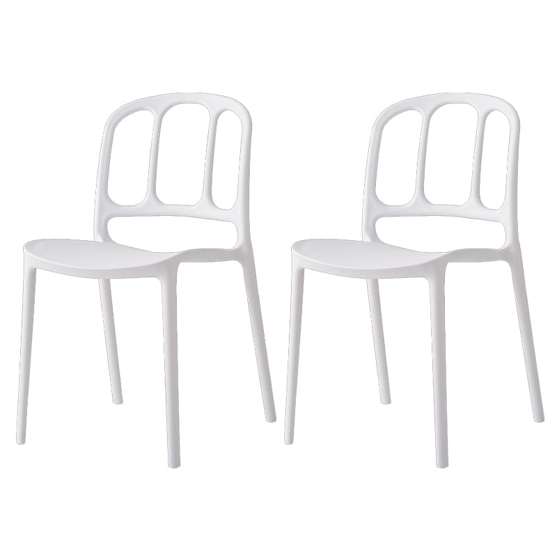 Scandinavian Plastic Dining Kitchen Room Chair Windsor Side Chair White 2 Piece Set Clearhalo ' kitchen&dining_furn' 'Dining Chairs' 'Dining Tables & Seating' 'dining_chair' 'furn' 'furn_dining_chair' 'Furniture' 'furniture_dining_chair' 'Kitchen & Dining Furniture' 'kitchen' 4572728