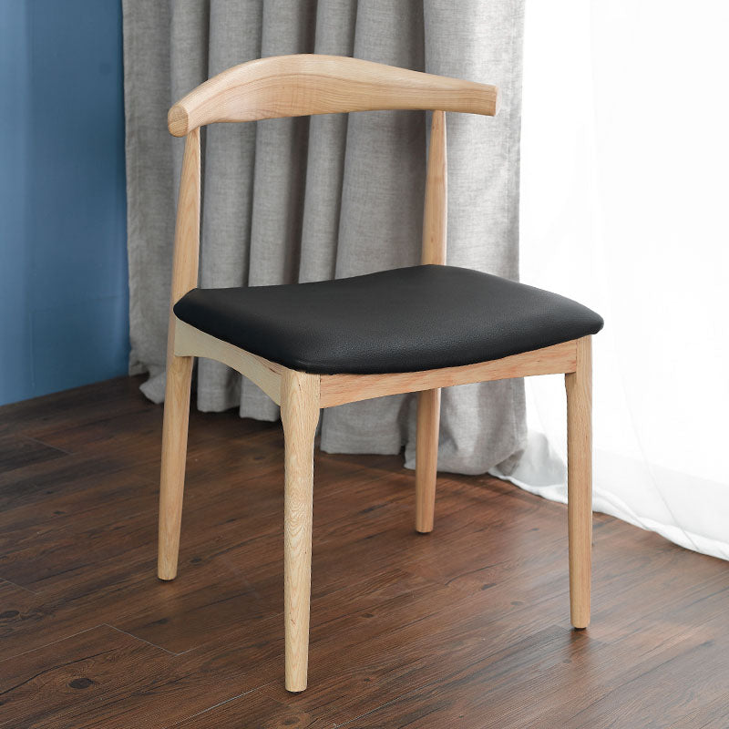 Contemporary Style Chair Dining Armless Side Chair with Wooden Legs Clearhalo ' kitchen&dining_furn' 'Dining Chairs' 'Dining Tables & Seating' 'dining_chair' 'furn' 'furn_dining_chair' 'Furniture' 'furniture_dining_chair' 'Kitchen & Dining Furniture' 'kitchen' 4572733
