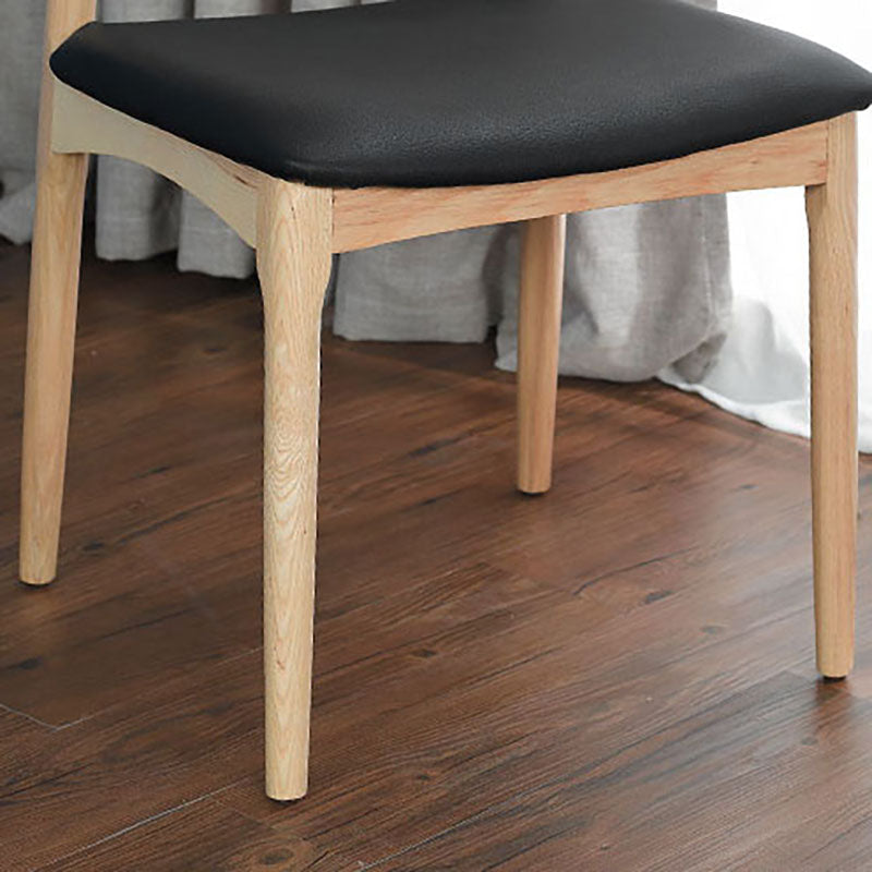 Contemporary Style Chair Dining Armless Side Chair with Wooden Legs Clearhalo ' kitchen&dining_furn' 'Dining Chairs' 'Dining Tables & Seating' 'dining_chair' 'furn' 'furn_dining_chair' 'Furniture' 'furniture_dining_chair' 'Kitchen & Dining Furniture' 'kitchen' 4572738