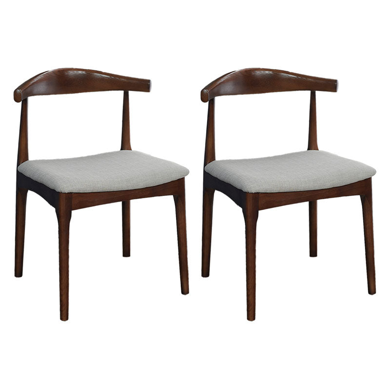 Contemporary Style Chair Dining Armless Side Chair with Wooden Legs Light Gray 2 Piece Set Clearhalo ' kitchen&dining_furn' 'Dining Chairs' 'Dining Tables & Seating' 'dining_chair' 'furn' 'furn_dining_chair' 'Furniture' 'furniture_dining_chair' 'Kitchen & Dining Furniture' 'kitchen' 4572748