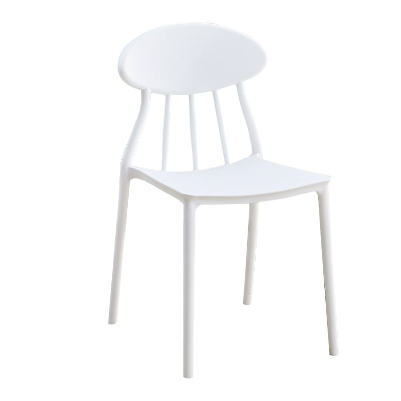 Modern Conference Room Plastic Side Chair Matte Finish Open Back Dining Chair Clearhalo ' kitchen&dining_furn' 'Dining Chairs' 'Dining Tables & Seating' 'dining_chair' 'furn' 'furn_dining_chair' 'Furniture' 'furniture_dining_chair' 'Kitchen & Dining Furniture' 'kitchen' 4572781