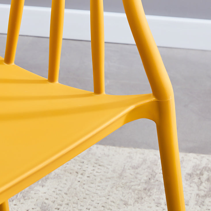 Modern Conference Room Plastic Side Chair Matte Finish Open Back Dining Chair Clearhalo ' kitchen&dining_furn' 'Dining Chairs' 'Dining Tables & Seating' 'dining_chair' 'furn' 'furn_dining_chair' 'Furniture' 'furniture_dining_chair' 'Kitchen & Dining Furniture' 'kitchen' 4572784