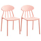 Modern Conference Room Plastic Side Chair Matte Finish Open Back Dining Chair Pink 2 Piece Set Clearhalo ' kitchen&dining_furn' 'Dining Chairs' 'Dining Tables & Seating' 'dining_chair' 'furn' 'furn_dining_chair' 'Furniture' 'furniture_dining_chair' 'Kitchen & Dining Furniture' 'kitchen' 4572785